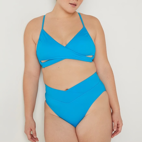 Victoria’s Secret Swim Mix And Match V Crossover High Waist Bikini Bottom MEDIUM - Picture 2 of 4